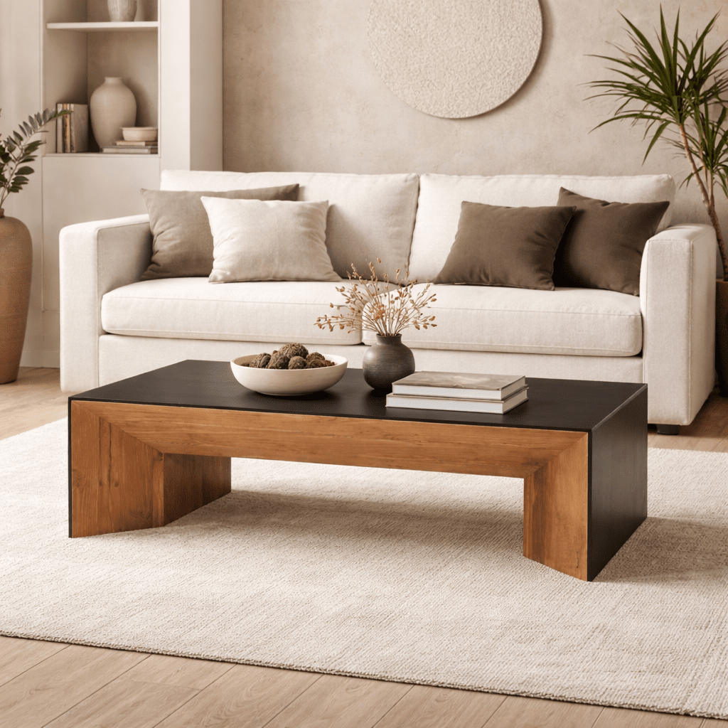 HALDU | שולחן סלון מלבני מעץ, 135/75 ס"מ - KUALA