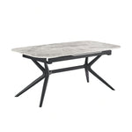 EDAM | שולחן אוכל מלבני 180/90 ס"מ, נפתח ל-240 ס"מ, עד 10 סועדים