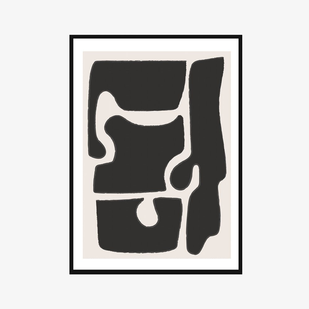 CLONIXUM | פרינט דיגיטלי מופשט במסגרת עץ מלא - KUALA