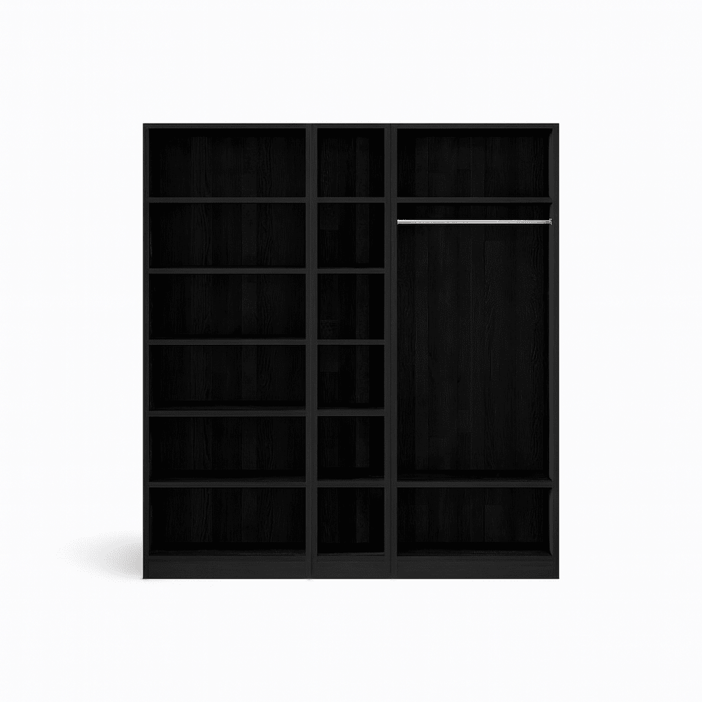 JORVIK | ארון דלתות פתיחה עשוי עץ תעשייתי בחיפוי מלמין - KUALA