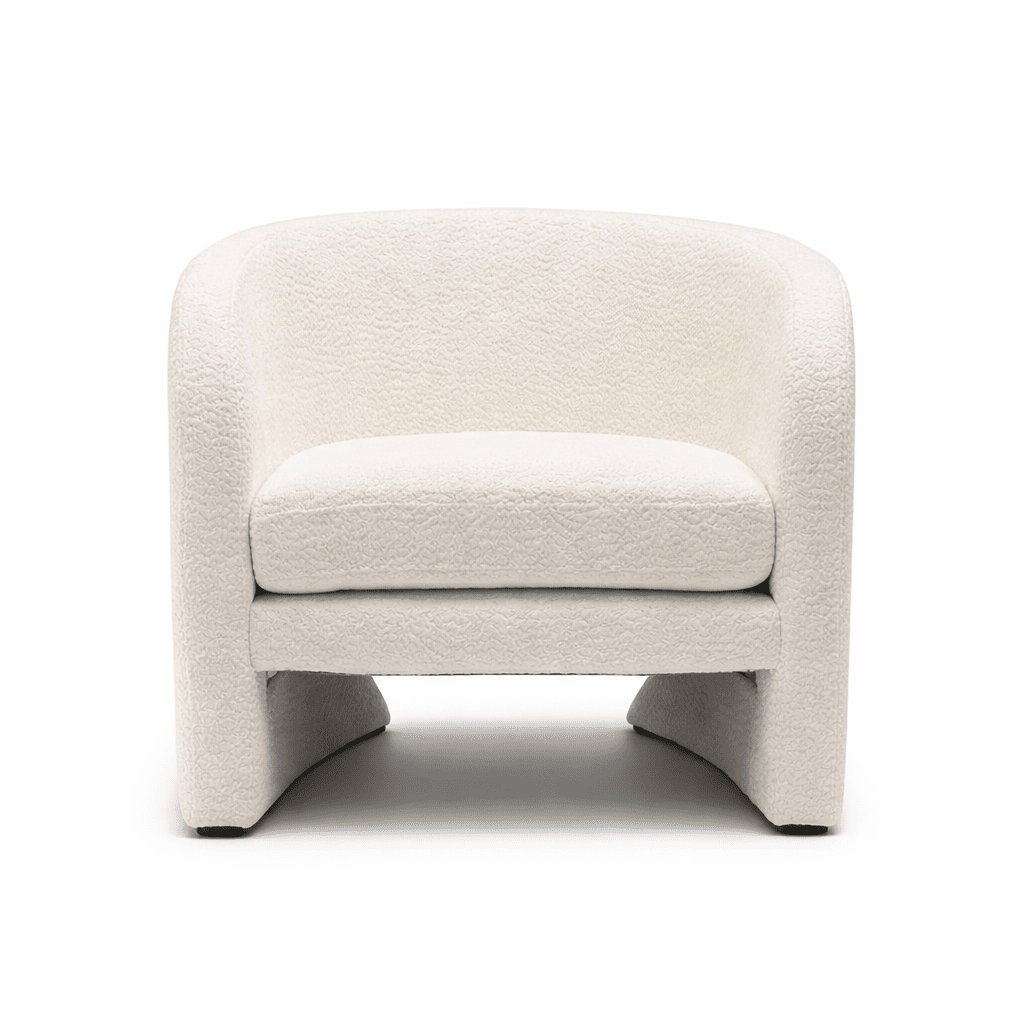 KELD | כורסא מעוגלת מרופדת בבד אריג - KUALA