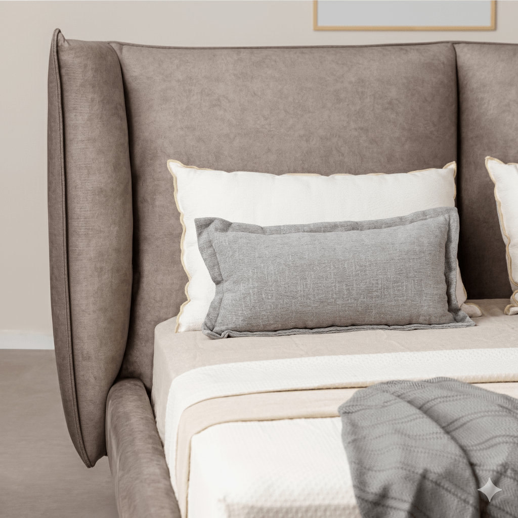 MELEFICENT | מיטת מעצבים מבד דמוי עור