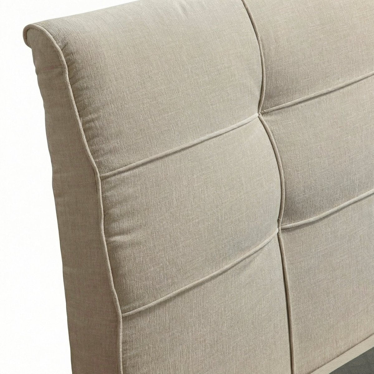 MAGNO | מיטה זוגית מרופדת בבד אריג עם קפיטונאז' - KUALA