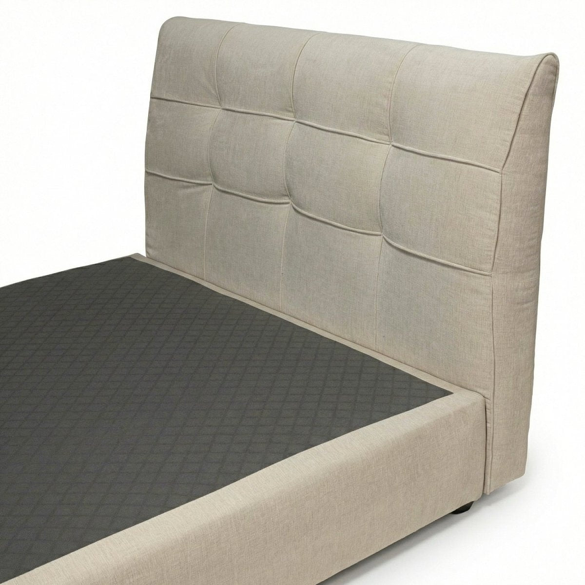 MAGNO | מיטה זוגית מרופדת בבד אריג עם קפיטונאז' - KUALA