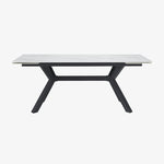 TORBERG | שולחן אוכל מלבני 160/90 ס"מ, נפתח ל-240 ס"מ, עד 10 סועדים