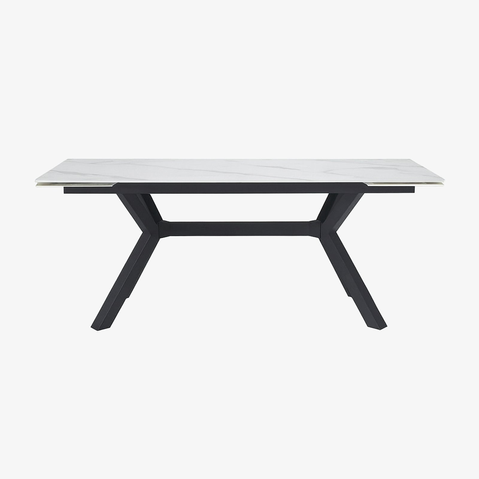 TORBERG | שולחן אוכל מלבני 160/90 ס"מ, נפתח ל-240 ס"מ, עד 10 סועדים