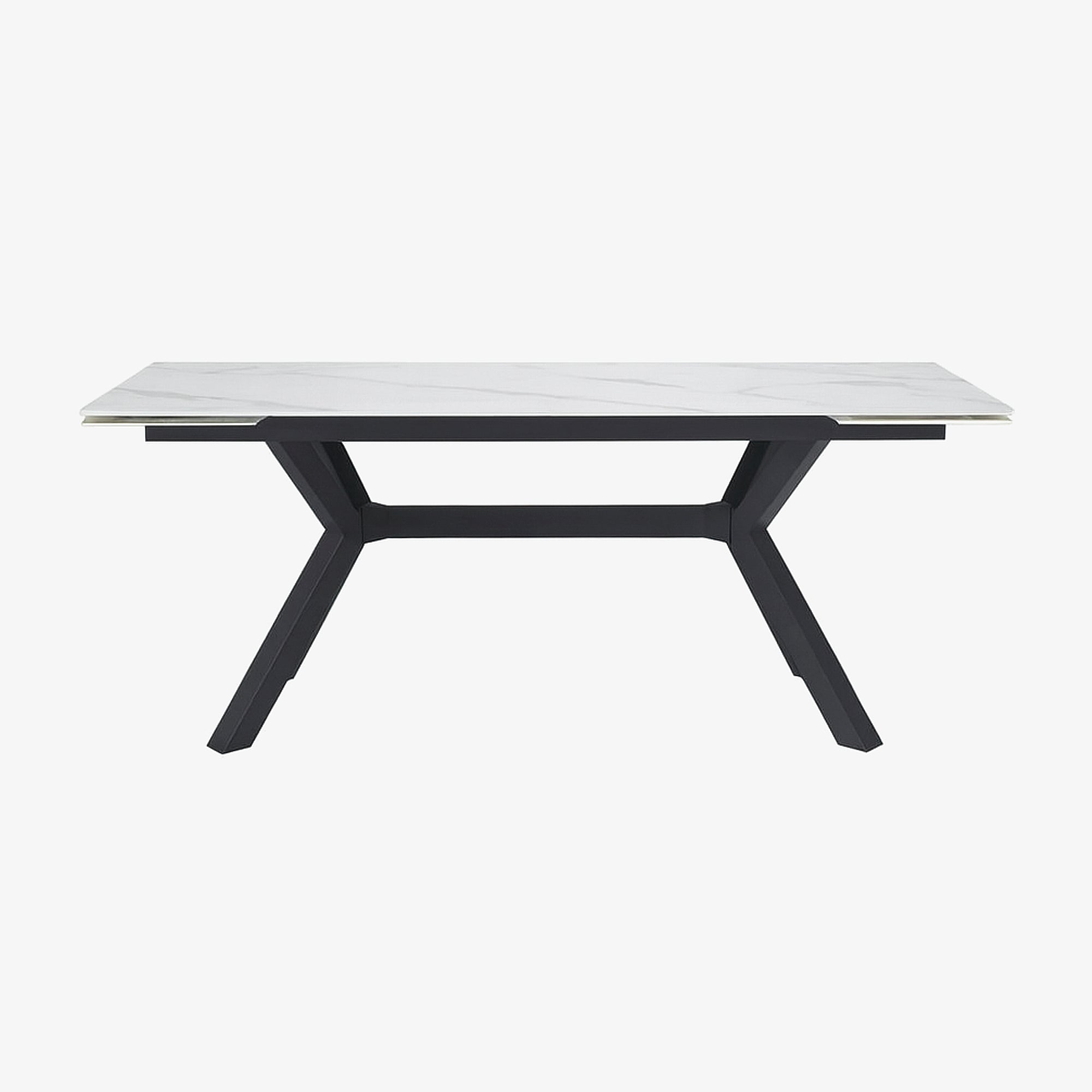 TORBERG | שולחן אוכל מלבני 160/90 ס"מ, נפתח ל-240 ס"מ, עד 10 סועדים