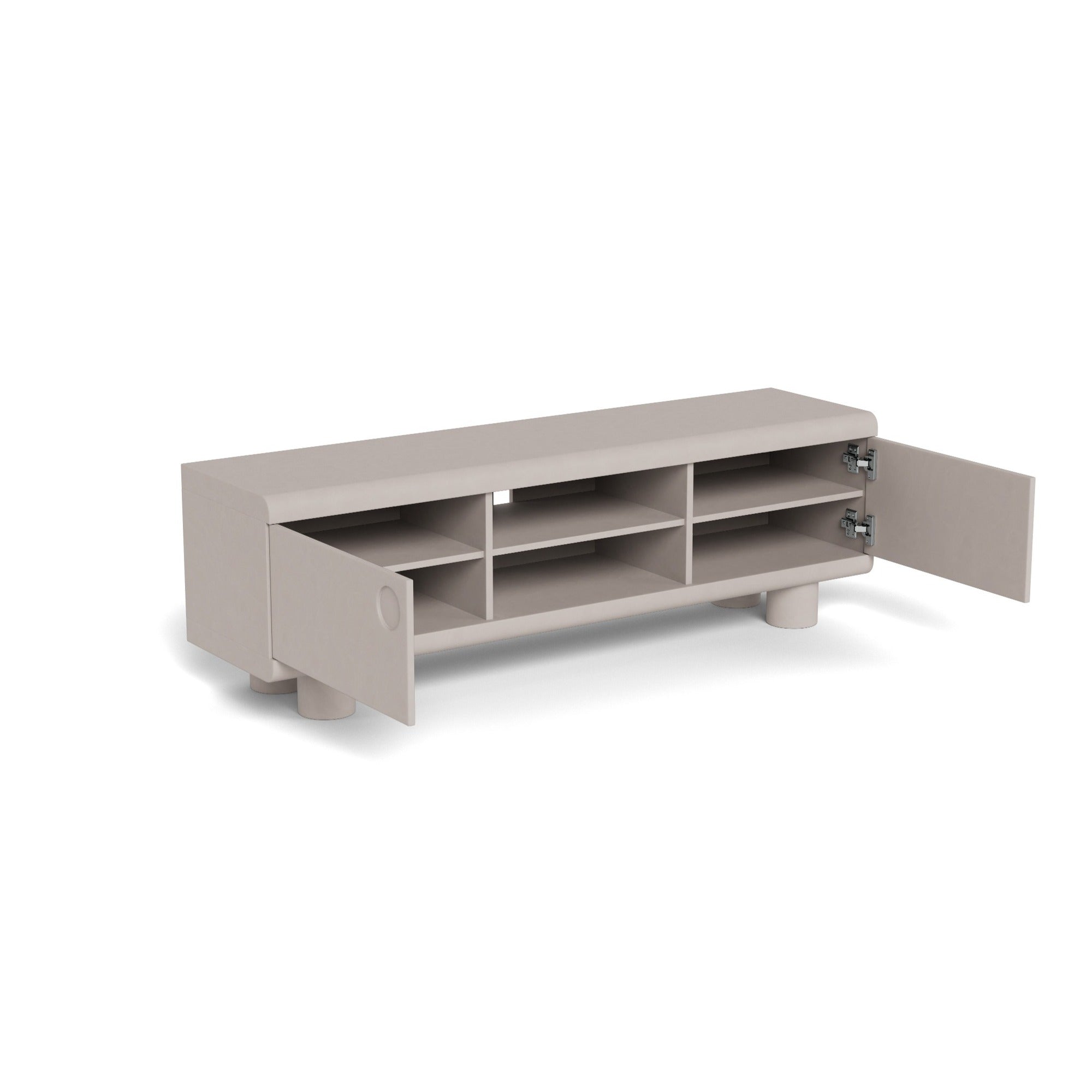 BENTOR | מזנון מעץ עם 2 מדפים פתוחים ו-2 דלתות - KUALA