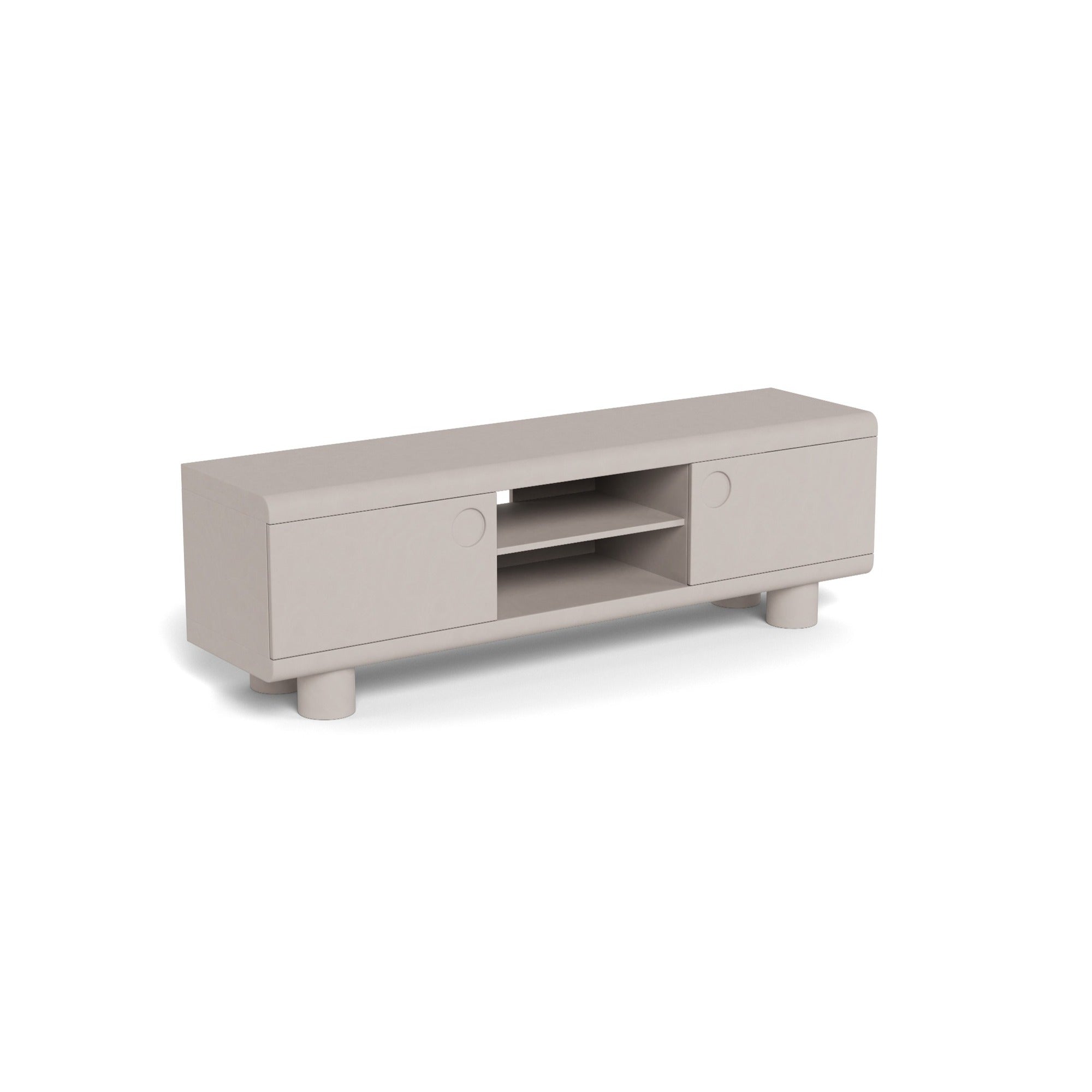 BENTOR | מזנון מעץ עם 2 מדפים פתוחים ו-2 דלתות - KUALA