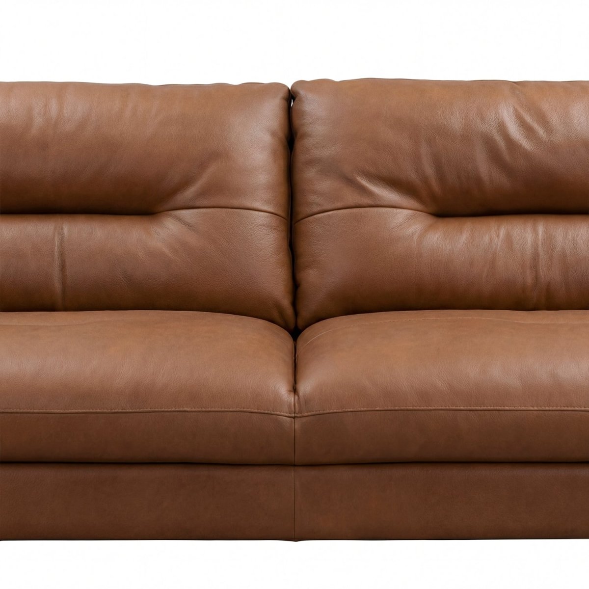 NAVLI | ספה תלת מושבית וינטאג' מרופדת בבד עור - KUALA