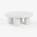 תמונה מזווית מספר 4 של המוצר SEK | שולחן סלון לבן, עגול ובעיצוב ג'פנדי