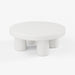 תמונה מזווית מספר 1 של המוצר SEK | שולחן סלון לבן, עגול ובעיצוב ג'פנדי