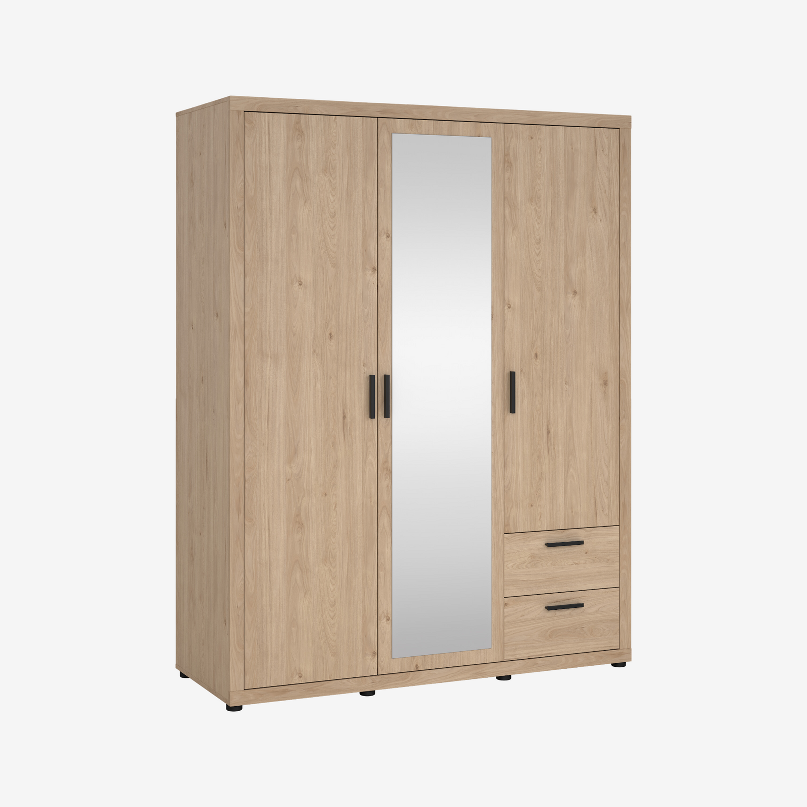 ORNVA | ארון 3 דלתות ו-2 מגירות, בחיפוי מלמין