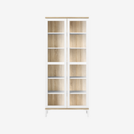 לבן בשילוב עץ אלון טבעי