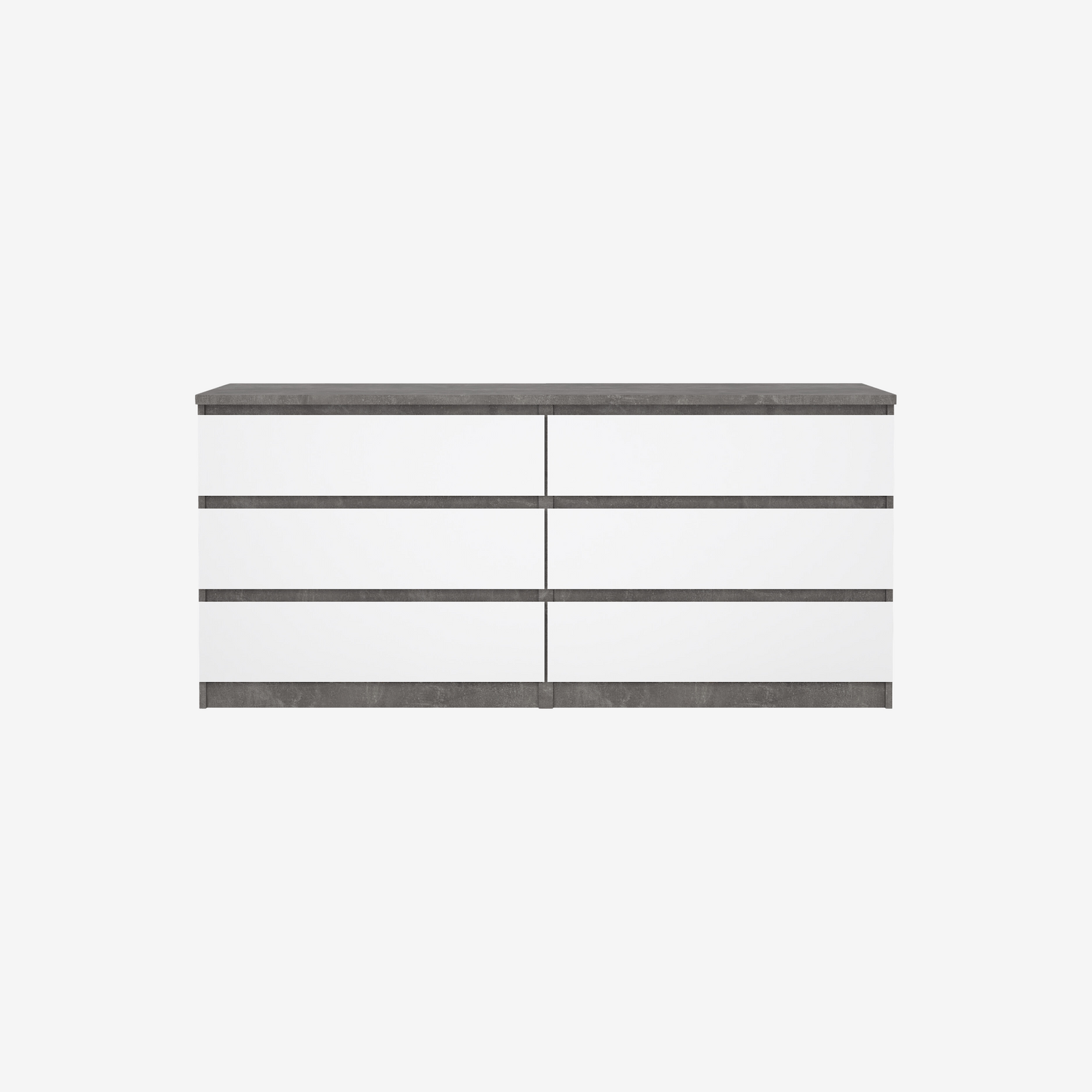 ROMID | שידת אחסון ממלמין, עם 6 מגירות