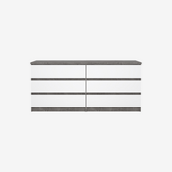 בטון אפור בשילוב לבן