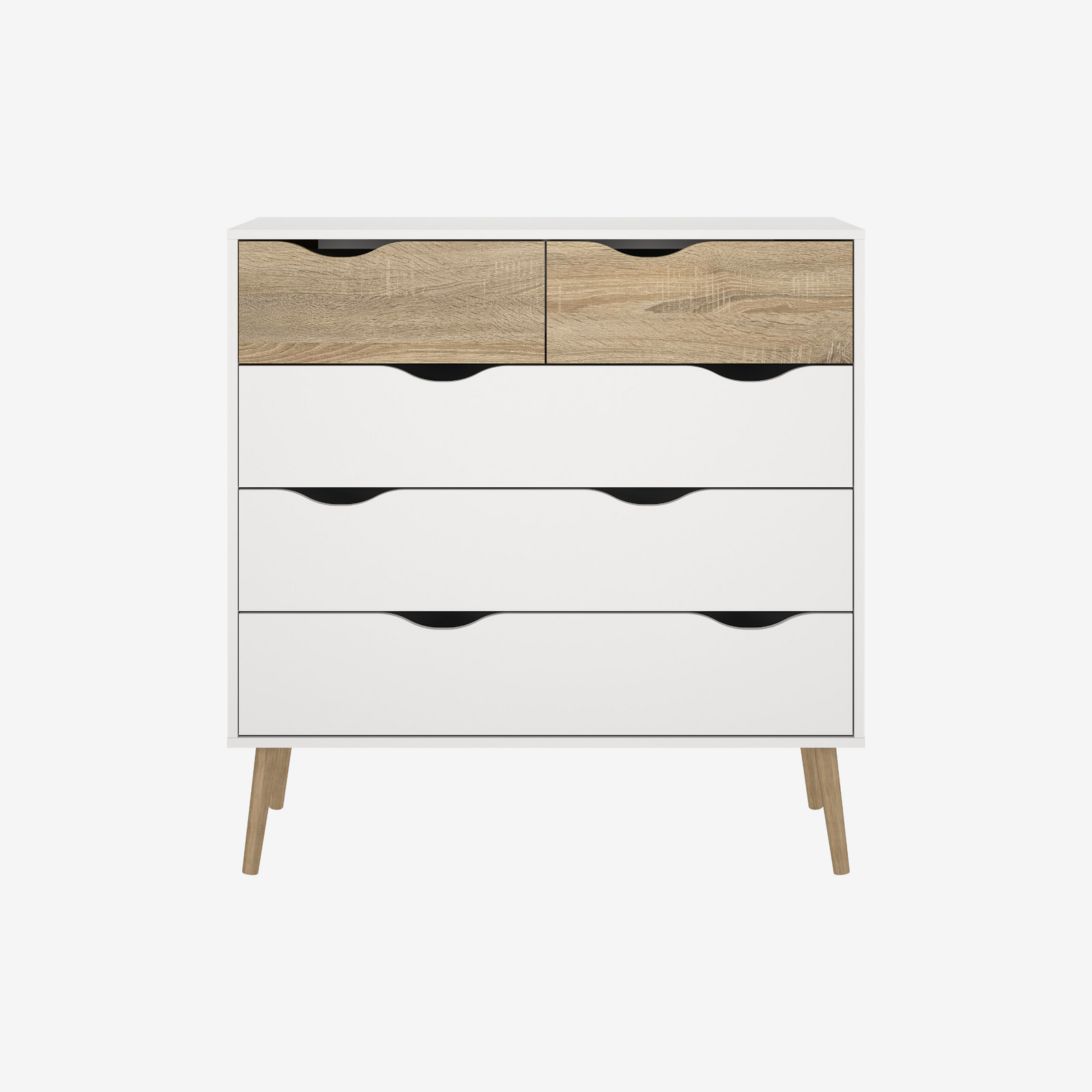 RIKELE | קומודה ממלמין, עם 5 מגירות