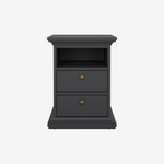 RAGNI | שידת לילה ממלמין 44/40 ס"מ, עם 2 מגירות ומדף פתוח - KUALA