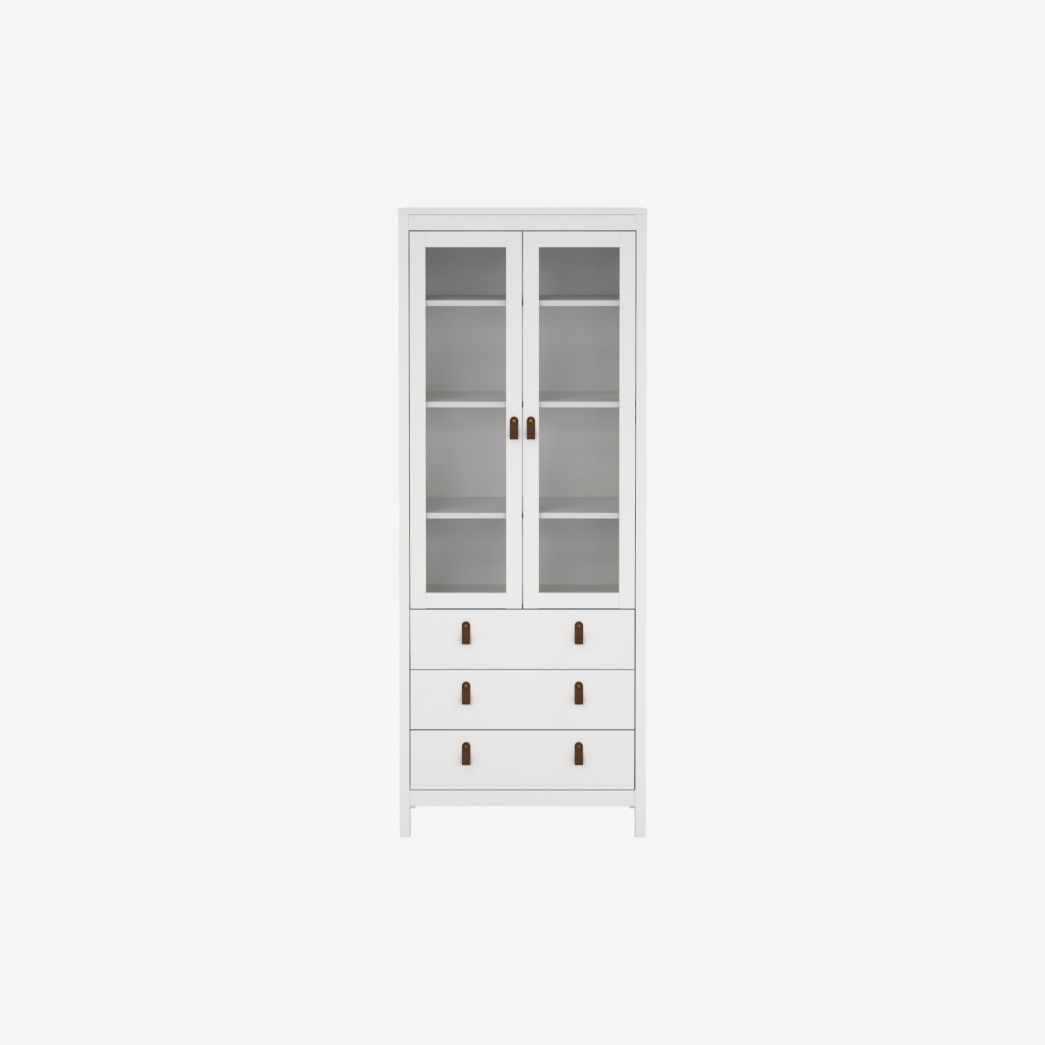 ROARO | ספריה ממלמין וזכוכית, עם מגירות ומדפים סגורים