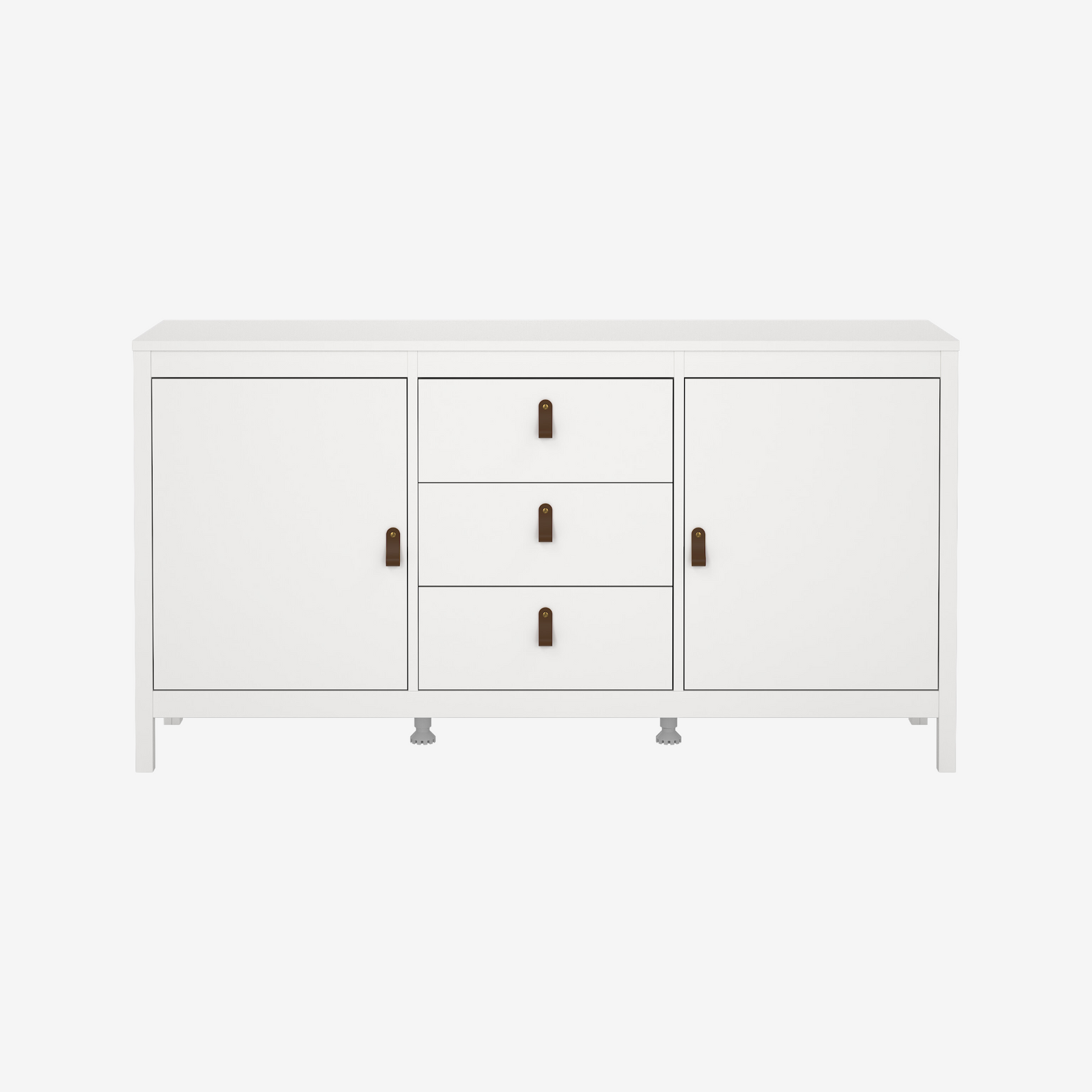 TORVER | שידת אחסון ממלמין, עם 3 מגירות ומדפים סגורים