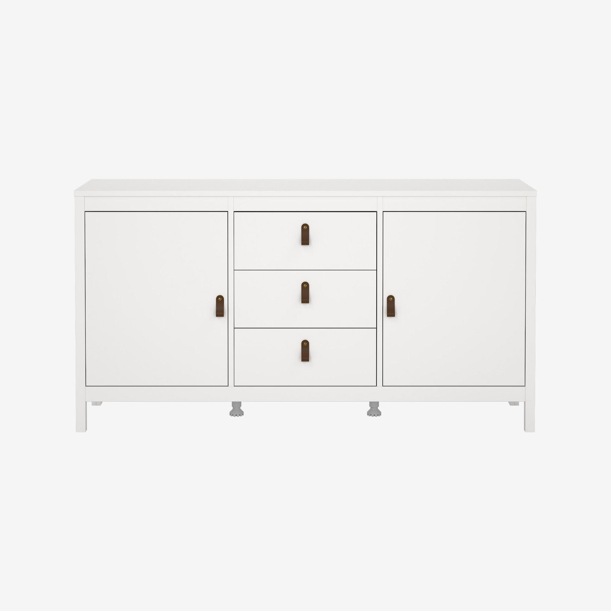 TORVER | שידת אחסון ממלמין, עם 3 מגירות ומדפים סגורים