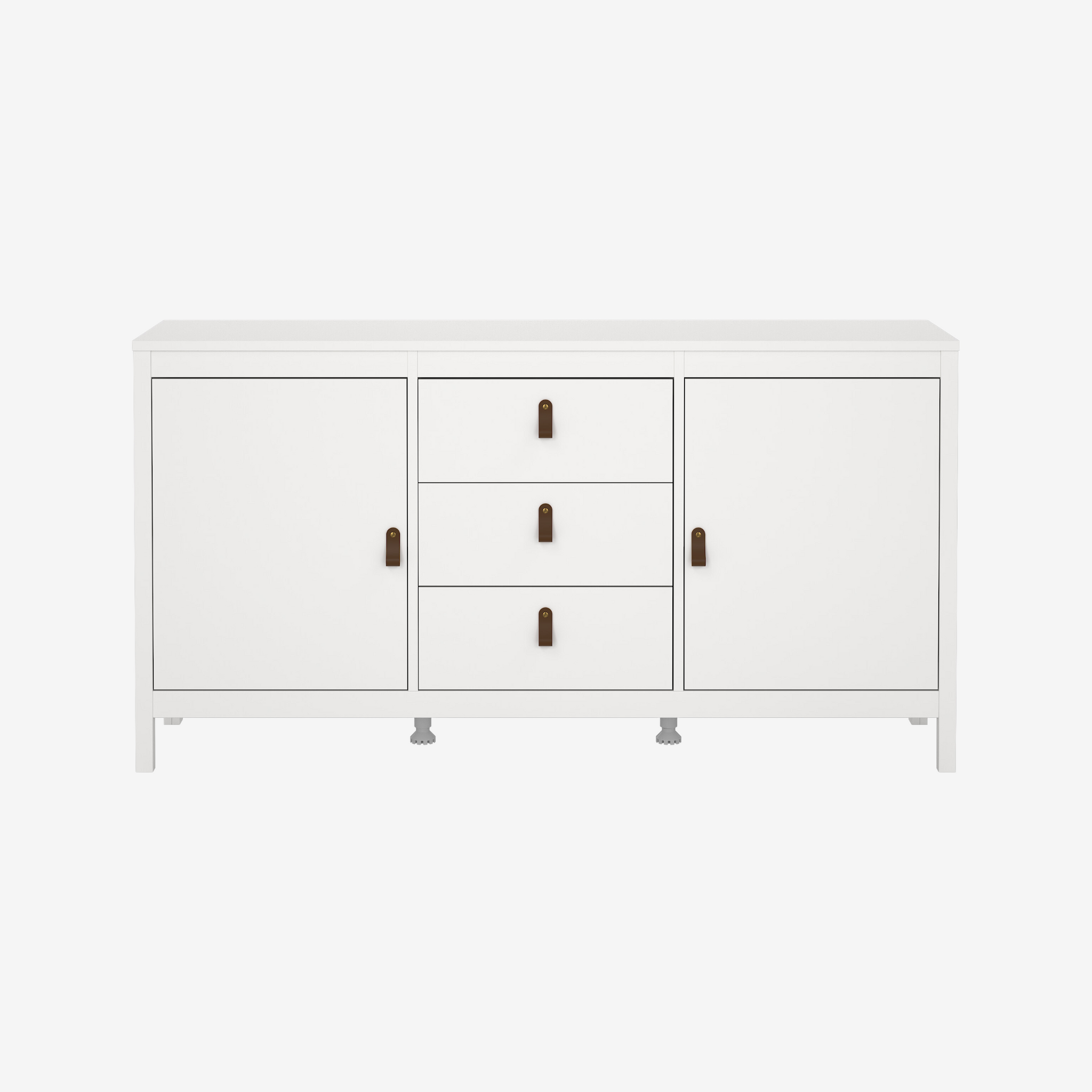 TORVER | שידת אחסון ממלמין, עם 3 מגירות ומדפים סגורים