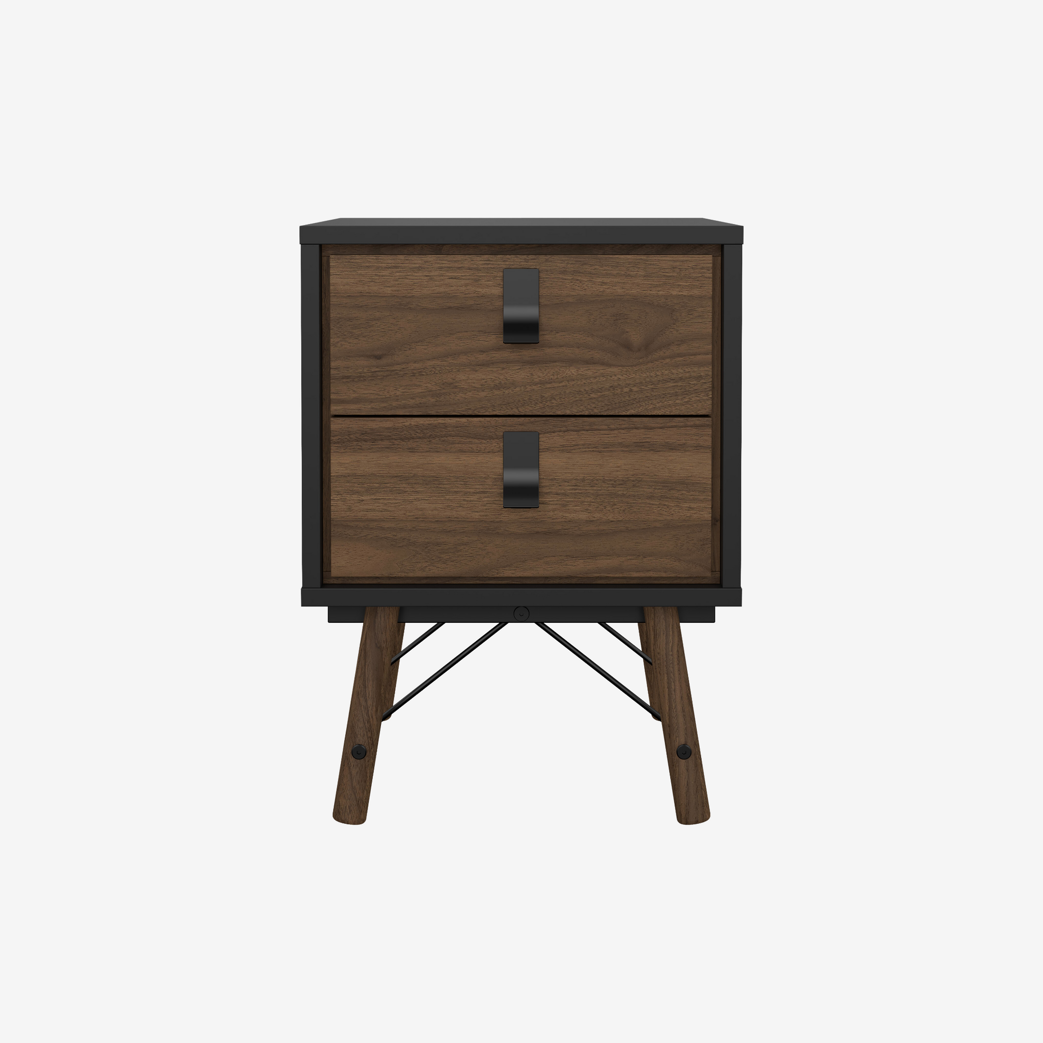 ORVIK | שידת לילה ממלמין 44/40 ס"מ, עם 2 מגירות