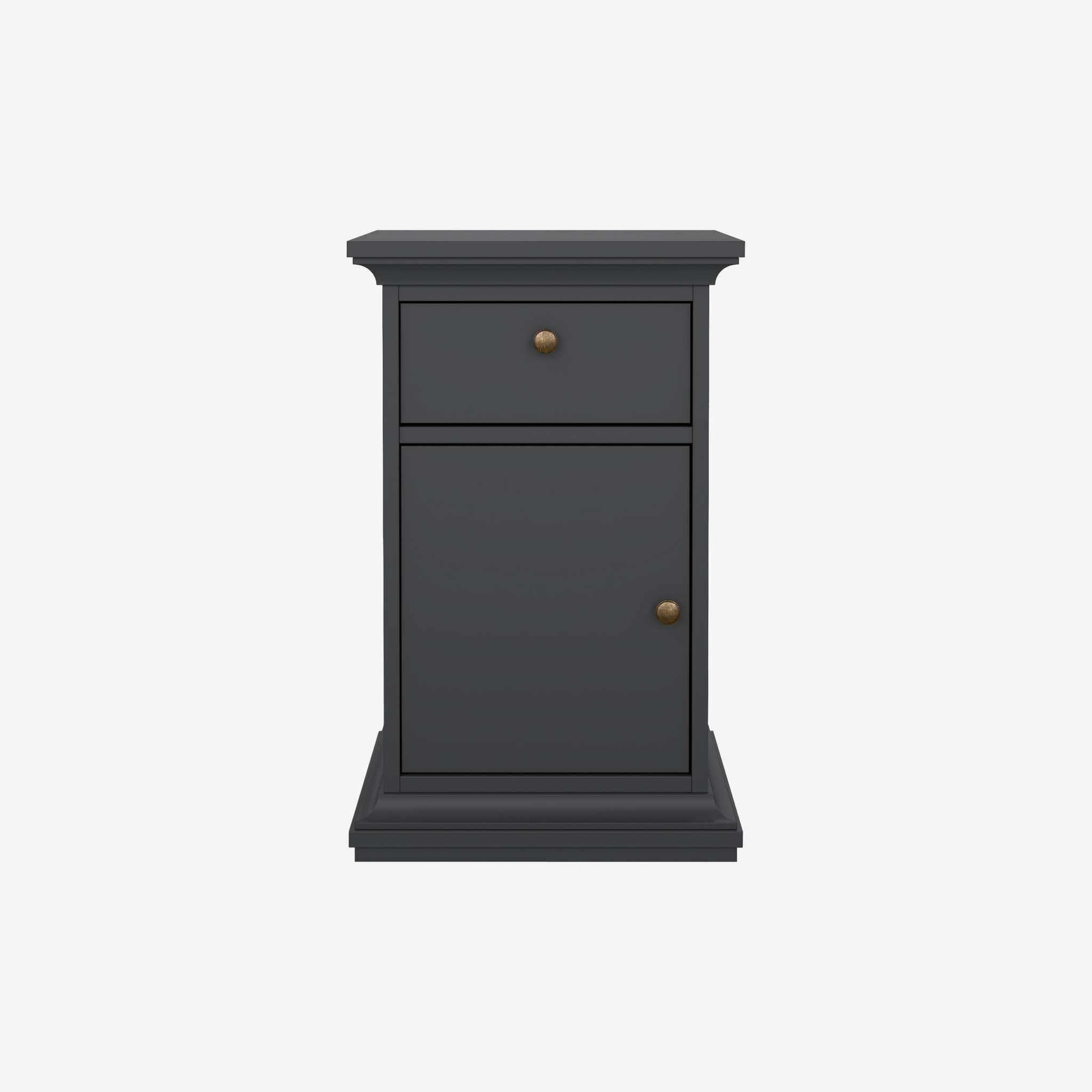 HALDSET | שידת לילה ממלמין 44/40 ס"מ, עם מגירה ומדף סגור