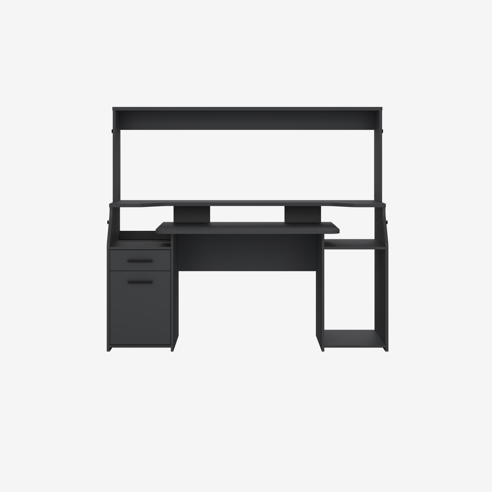 TOVES | שולחן גיימרים ממלמין עם מגירות ומדפים, 171 ס"מ