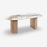 KORY | שולחן אוכל אובלי 210/100 ס"מ, עד 8 סועדים