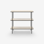 VAFRO | יחידת מדפים ממתכת ואמייל, עם 3 מדפים פתוחים