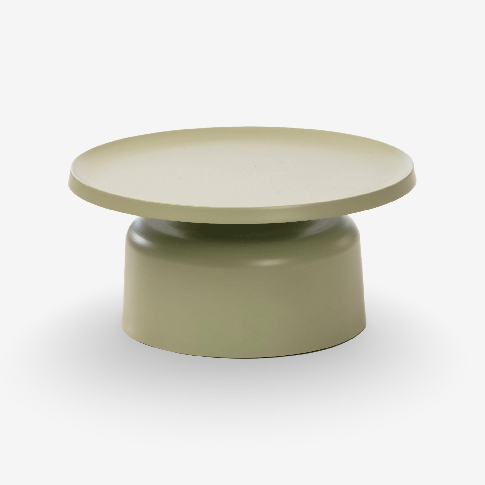 KELDON | שולחן סלון עגול ממתכת, קוטר 75 ס"מ