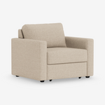 BASE | כורסא נפתחת למיטה מרופדת בבד אריג