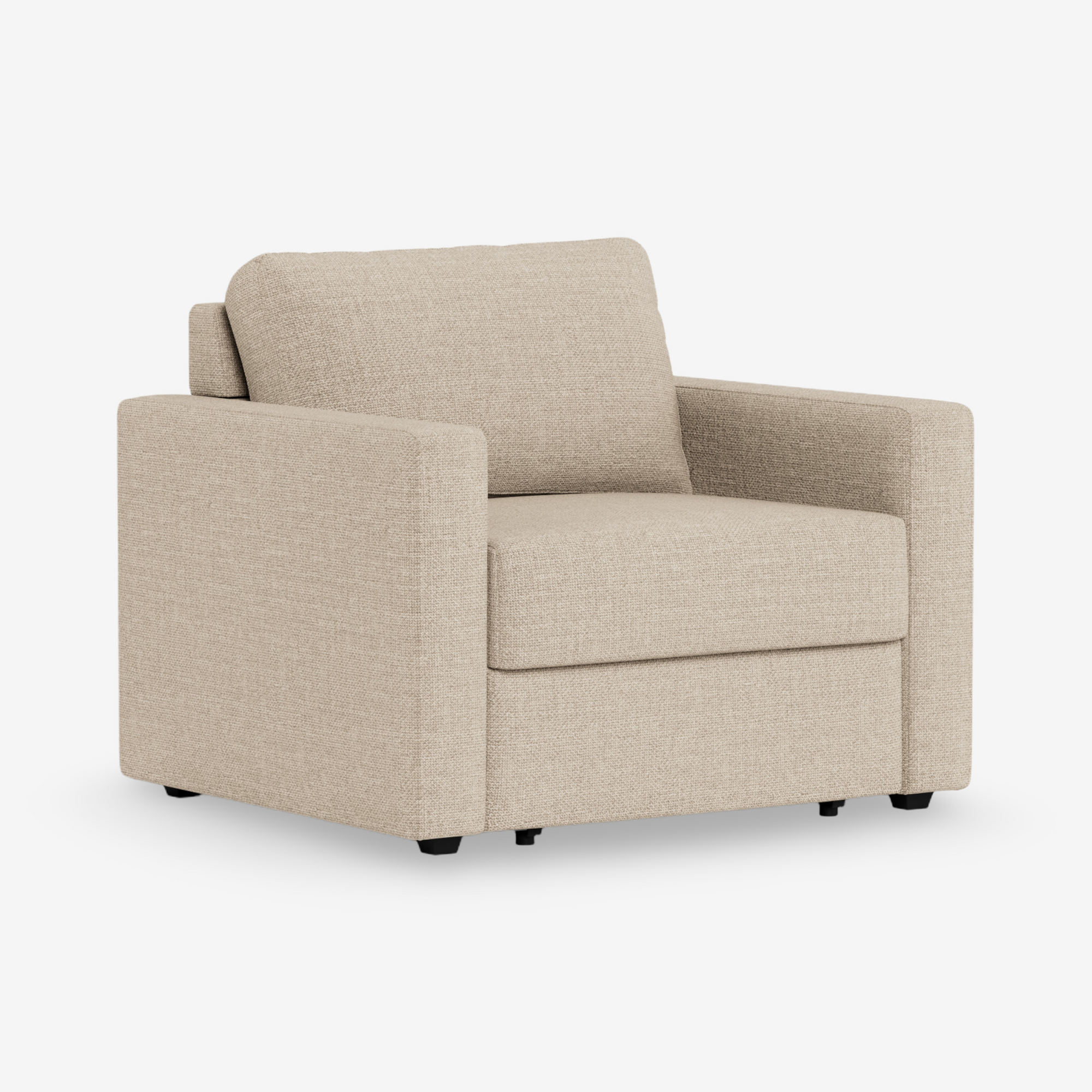 BASE | כורסא נפתחת למיטה מרופדת בבד אריג