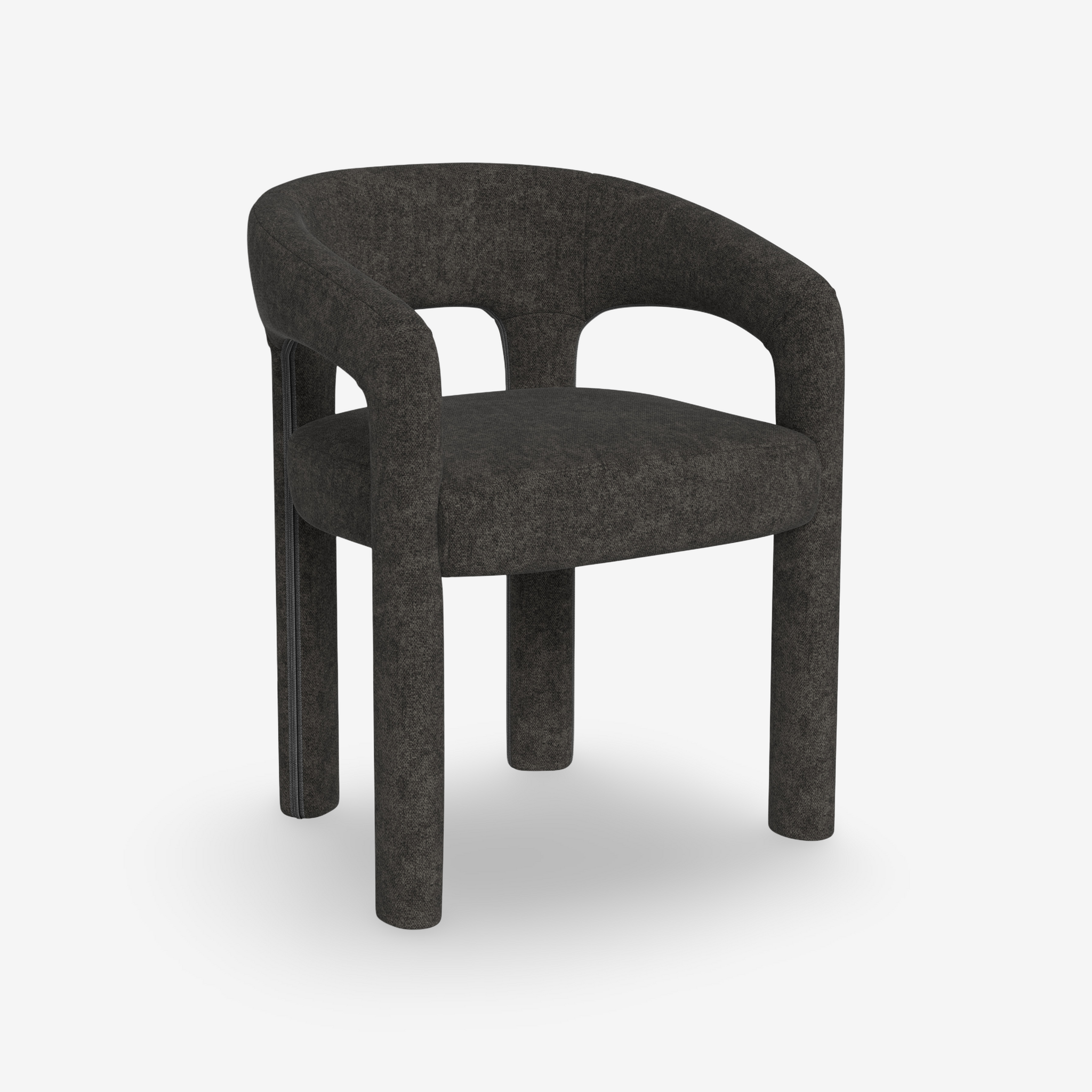 BRICK | כיסא עם משענות יד מרופד בבד אריג