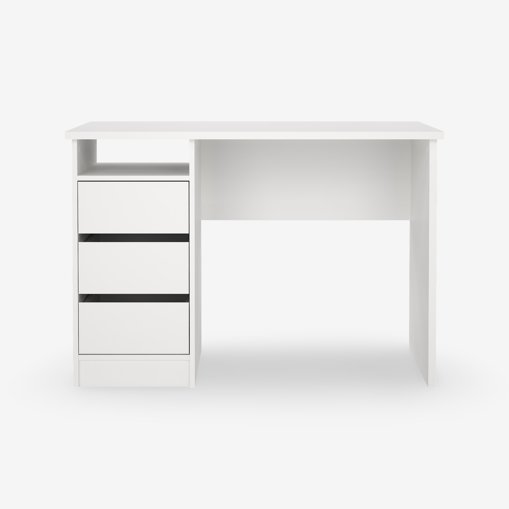 DUSTI | שולחן עבודה עם 3 מגירות ומדף פתוח, 110 ס"מ - KUALA