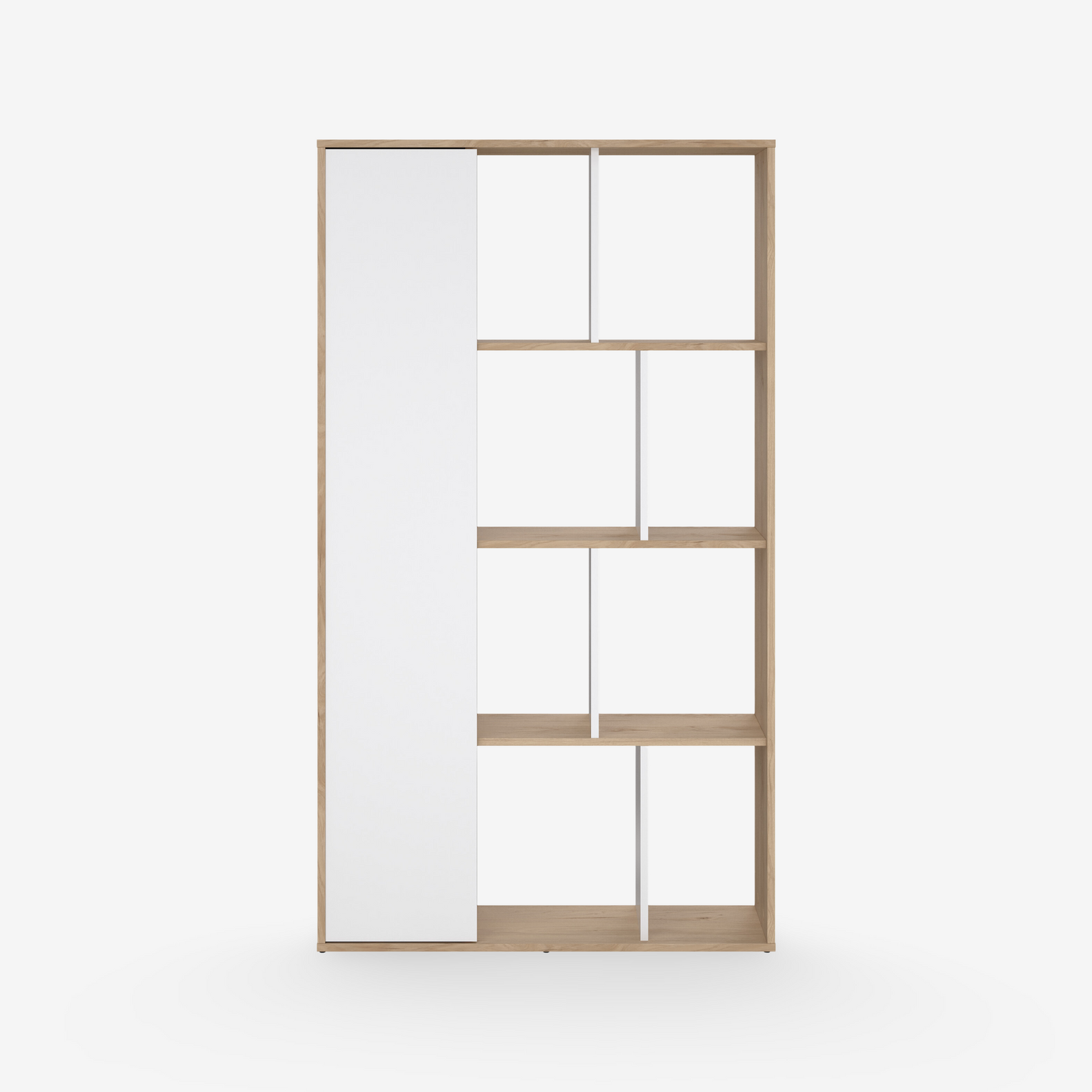 FLINTO | ספריה עם מדפים פתוחים ודלת - KUALA