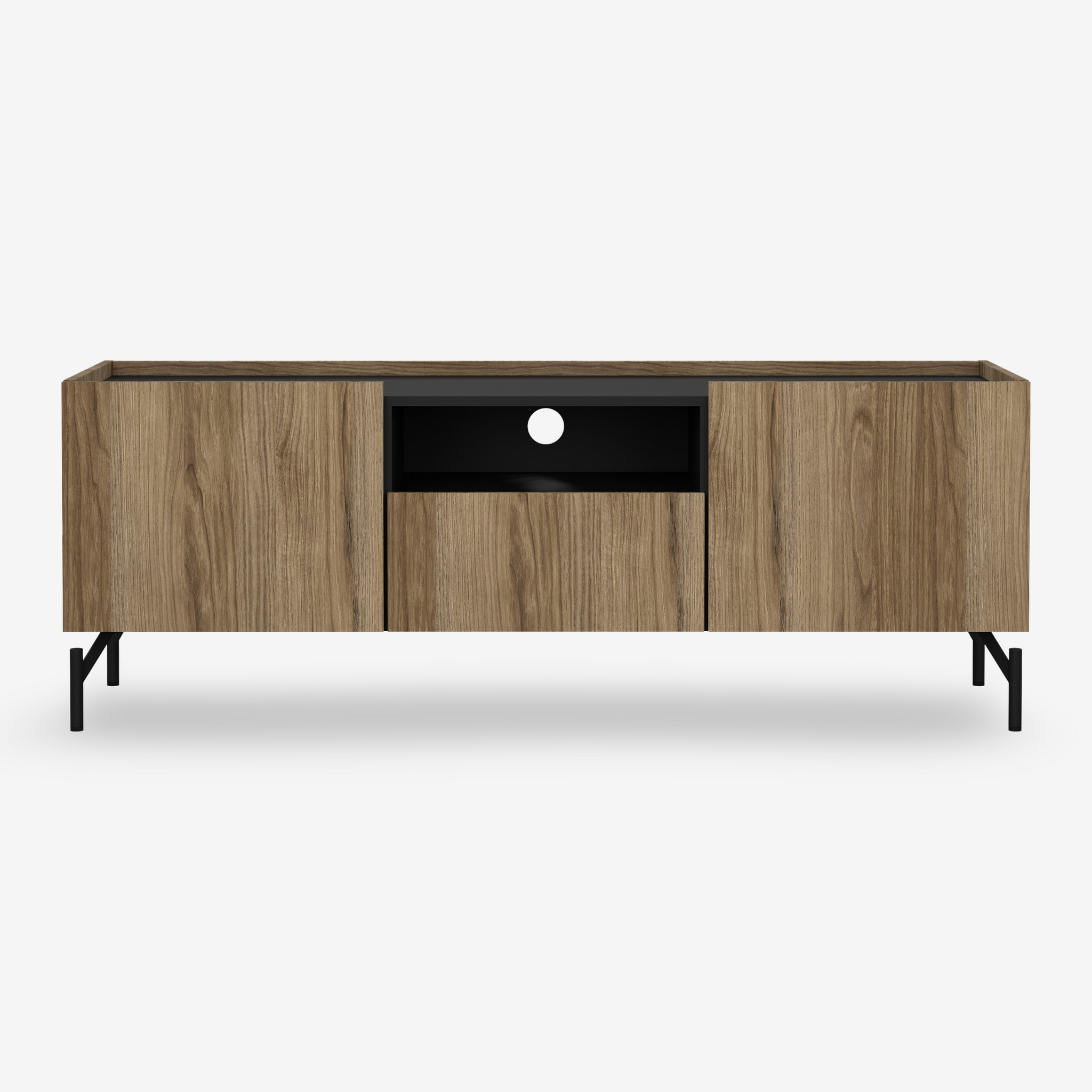 HATCH | מזנון נורדי עם מגירה, מדף פתוח ו-2 דלתות אחסון - KUALA