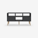 ELANA | יחידת מדיה נורדית עם 2 מגירות ו -4 מדפים פתוחים - KUALA