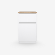 לבן בשילוב עץ טבעי