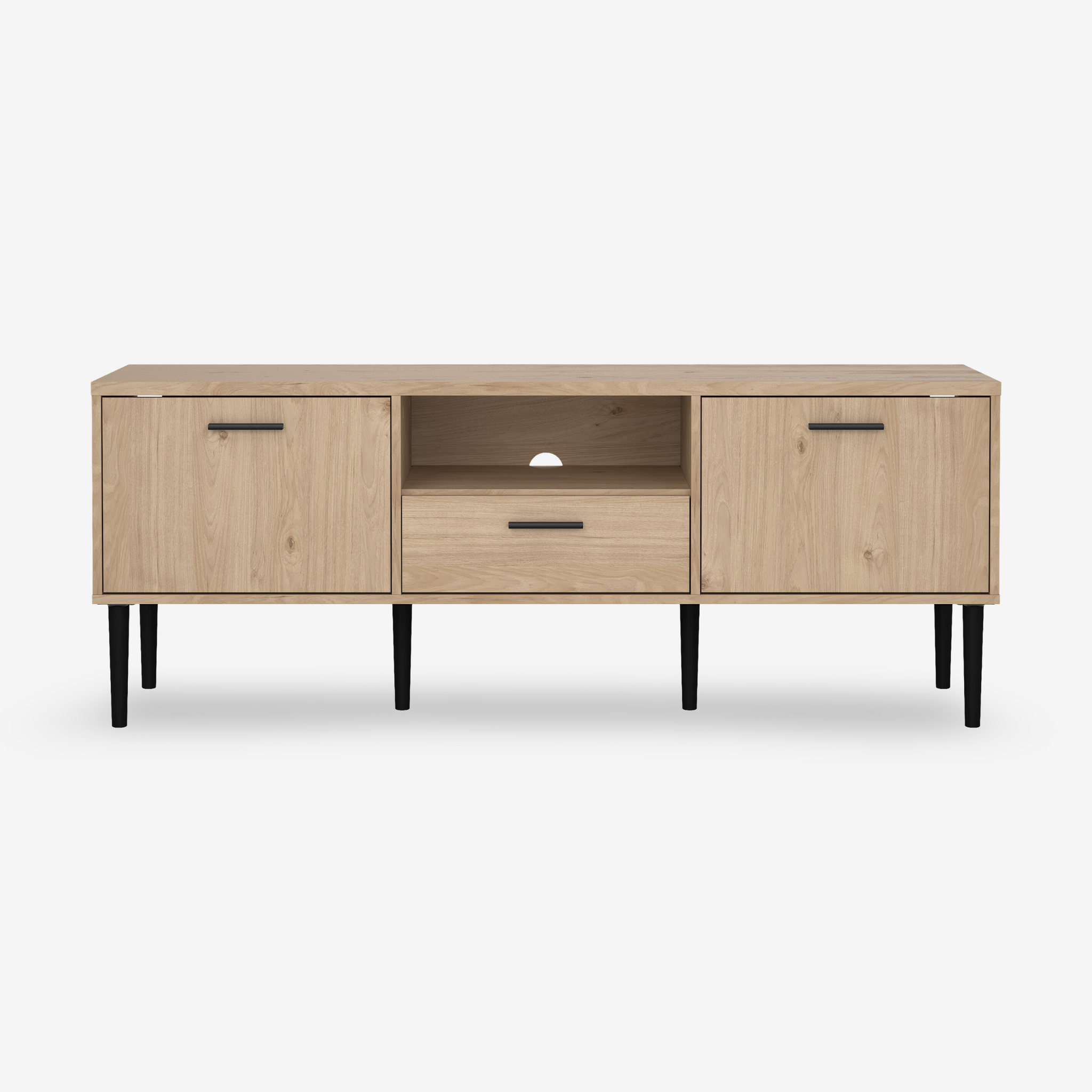 FROSTA | מזנון נורדי עם מגירה, מדף פתוח ומדפים סגורים - KUALA