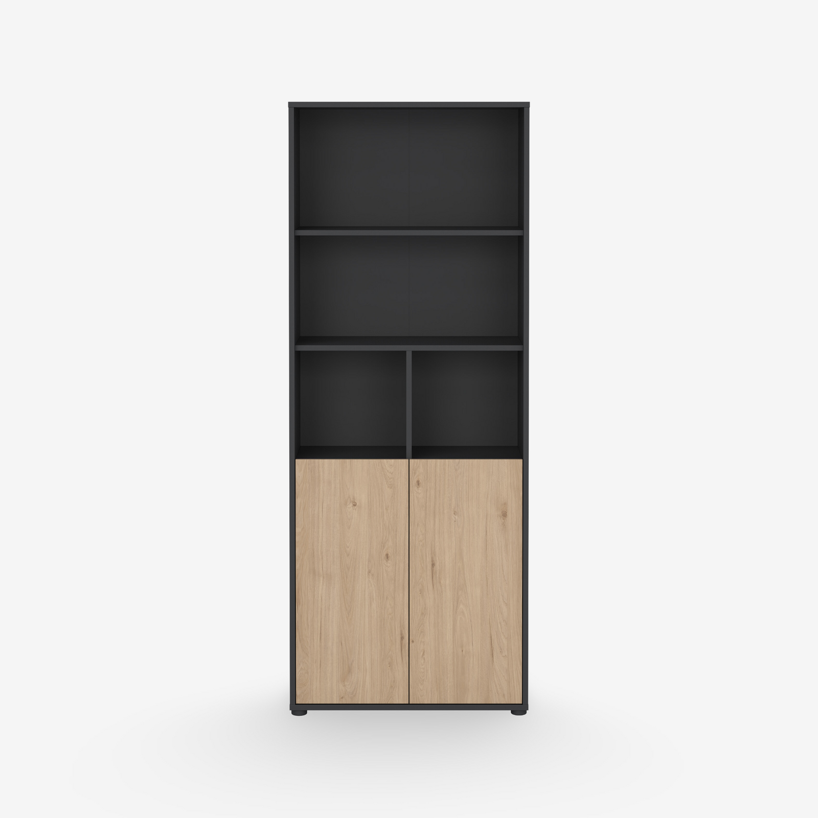 HIVE | שידת אחסון עם 2 דלתות ו-4 מדפים פתוחים - KUALA