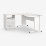 FORM | שולחן עבודה פינתי עם 3 מגירות ומדף פתוח, 150/160 ס"מ - KUALA