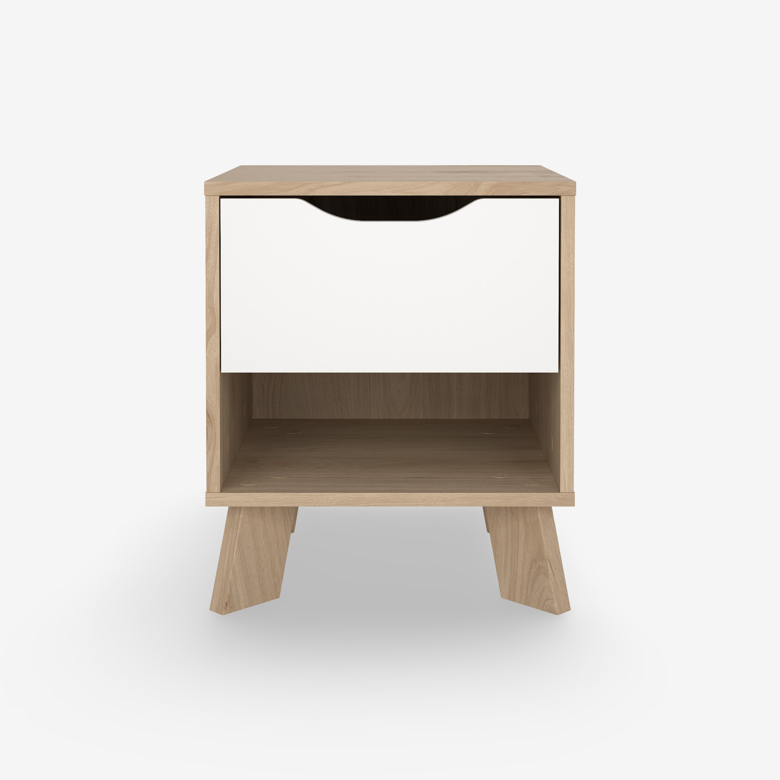 HAZE | שידת לילה 40/40 ס"מ, עם מגירה ומדף פתוח - KUALA