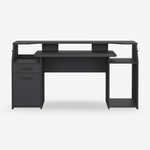 JUTE | שולחן גיימרים עם מדפים פתוחים, מגירה ודלת אחסון, 171 ס"מ - KUALA