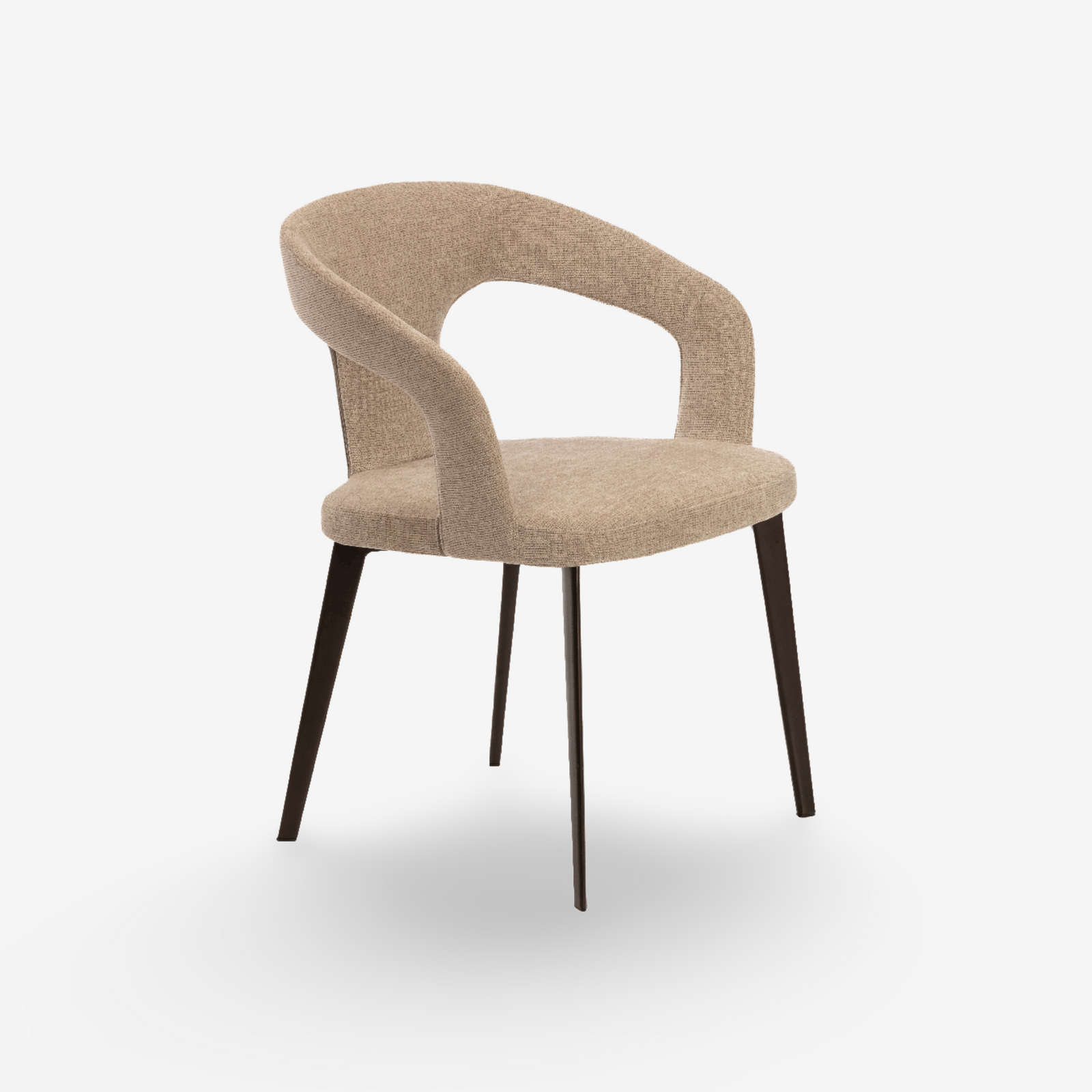 NERO | כיסא מרופד בבד אריג עם משענות יד - KUALA