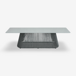 CUNO | שולחן סלון מלבני מאלומיניום, 138/68 ס"מ - KUALA