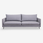 CERON | ספה תלת מושבית מרופדת בבד אריג, 240 ס"מ - KUALA