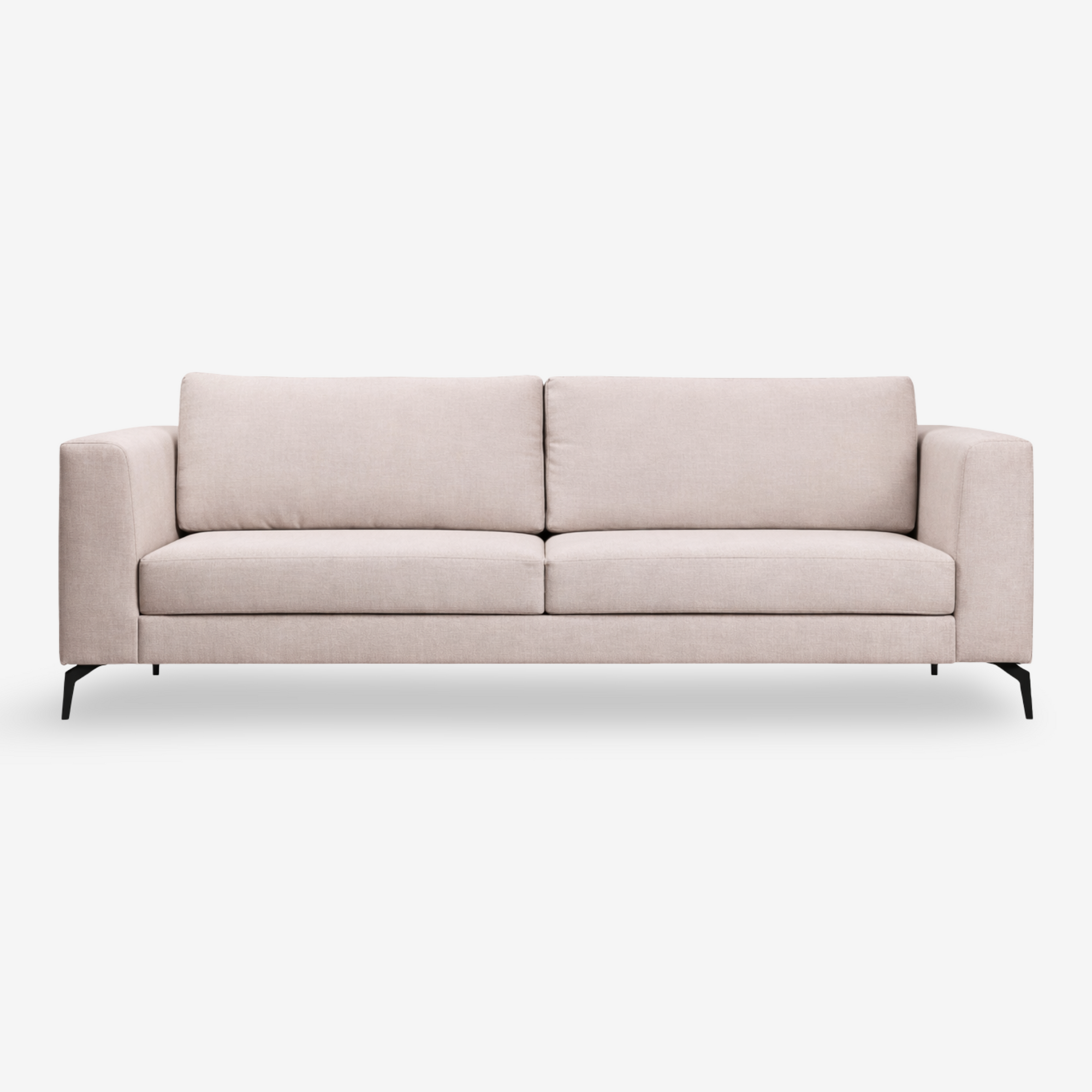 DIVOP | ספה תלת מושבית מרופדת בבד אריג - KUALA