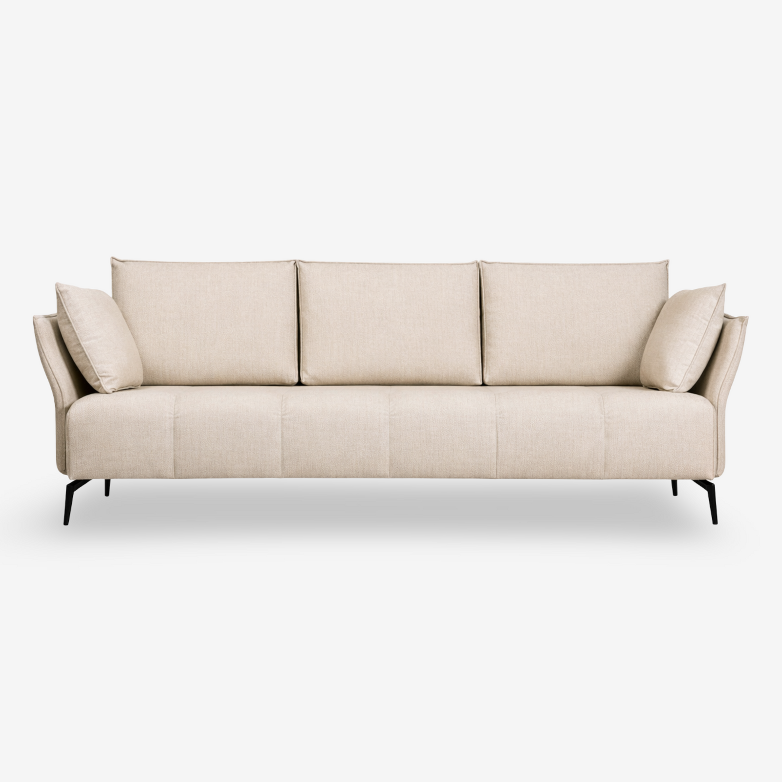 GRNO | ספה תלת מושבית מרופדת בבד אריג, 190 ס"מ - KUALA